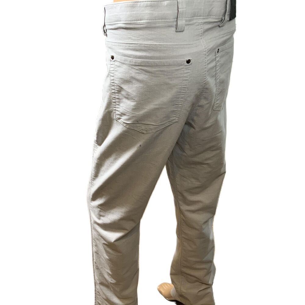 Bertini Light Grey 5 Pocket Button Closure Casual Pants Size 38 Preppy Academia - Picture 10 of 12